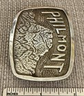 Vtg Philmont Scout Ranch Cimarron New Mexico Belt Buckle Sterling  Prototype 
