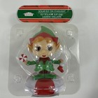 Christmas House Bobble Head Toy Solar Power Elf Snowman Bear Monkey Lot Of 5