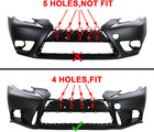 Front Lower Bumper Grille Grill Black Plastic Compatible With 2014-2016 Lexus Is