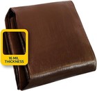 Heavy Duty Poly Tarp Cover  16 Mil Thick  Brown Tarpaulin  Waterproof W grommets