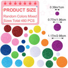 480 Pcs Self Adhesive Foam Stickers  Foam Shapes  Glitter Sticker  Foams Shape S