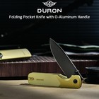 Duron Folding Pocket Knife  3 5  Pvd Coated Nitro-v Steel Blade  Frame Lock L   