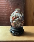 Chinese Porcelain Snuff Bottle- Qing Dynasty 19 Century Ce -missing Top