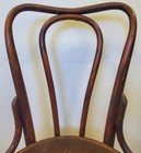 Jacob   Josef Kohn   Wien 1910 Ish Bentwood Bistro Side Chair With Embossed Seat