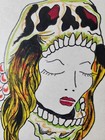 Original Vintage Sailor Bill Killingsworth Shop Used Tattoo Flash Sheet Fantasy