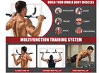 Pull Up Grip Bar Hanging Door Frame 350 Lb Capacity Sturdy Construction Home Gym