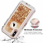 For Iphone 6 6s 7 8  Plus Hard Liquid Glitter Shockproof Case Screen Protector