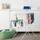 Ikea Pressa Hanging Dryer With 16 Clothes Clips Green Foldable Laundry Hanger