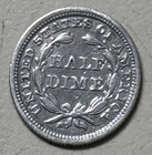 1858 Silver Seated Liberty Half Dime