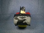 Vintage 1999 Dc Comics Double Superman batman Vinyl Coin Bank