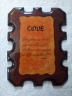 Vintage   Love  Wall Plaque Sign Wood Rex Shoaf Poem Romantic Retro Decor