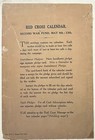 Wwi War Committee Red Cross Partial 1918 Calendar Pledge Book   Envelope