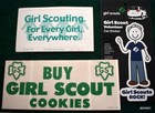 Vintage Girl Scout Bumper Sticker Lot