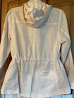 University Of Arizona Peter Millar Zip Ls Hooded Linen Blend Jacket  Medium
