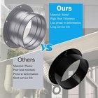 3 Inch Duct Connector Flange  Metal Straight Pipe Flange Wall Mount For Heati
