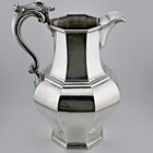 Rare Early Coin Silver Water Pitcher Ball Tompkins   Black Ny Forbes C1840 s