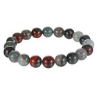 African Bloodstone Bracelet Smooth Round Size 8mm 10mm 7 5  Length