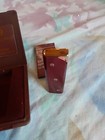 Vintage Rare  etienne Aigner  Lighter Maroon   Gold In Case