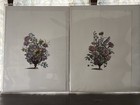 Pair Of Large Antique Floral Prints Covens   Corneille Mortier France Amsterdam