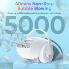 Bubble Machine Automatic Bubble Blower  5000  Bubbles Per Minute For Kids adult
