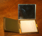 Vintage Mother Of Pearl Powder Mirror Compact And Folding Comb