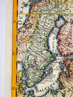 Sweden Scandinavia 1683 Alain Manesson Mallet Antique Map In Colors 17th Century