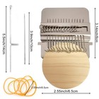 Rumexeng Small Weaving Loom  Wooden Speedweve Darning Loom Type Weave Tool  Conv