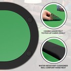 Oval Poker Table W  Collapsible Legs  Casino Leisure Gamimg Table For 10 Players
