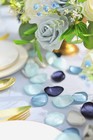 Dusty Blue Silk Rose Petals 300pcs Flower Girl Wedding Aisle Decorations