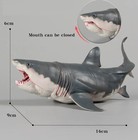 Megalodon Great White Shark Animal Toy Pvc Action Figure Doll Kids Party Gifts