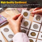 50pcs 2x2 Cardboard 40mm Coin Holder Flip Collection Storage Silver Dollar