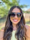 Dax Eyewear Shay Aviator Uv 400 Metal Unisex Sunglasses - Black Ombr  