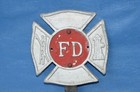 Vintage Fire Department Fd Car Grill Badge Display Ornament Ladder Hydrant 6 