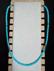 Handstrung Kingman Turquoise Navajo Pearl Beaded Necklace By Kimberly Tom Navajo
