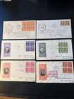 1938 Prexie Series Lot Of 12 Dif All With Cachets 1 2 To 50 C Blocks Low Shippin