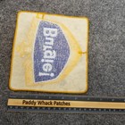 Vintage Burgie Beer Patch Large Jacket Vest Back Work Uniform Ae6