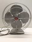 Vintage 1950 s General Electric Oscillating Desk Fan  Gray   F12s107  Work s  