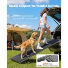 Uimoso 71 X 17 In Foldable Outdoor Dog Ramp For Car  250lb Capacity  Non-slip