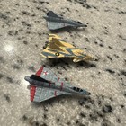 Mega Force V-rocs Fighter Bombers Jets 1989 Kenner Vintage Die Cast Toys X3