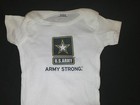 Army Strong One Piece Onesie  Great Baby Shower Gift Free Shipping