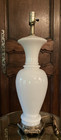 Vintage Opaline Lamp - No Shade  24 3 4 Inches High  Unknown Maker  Rewired  Euc