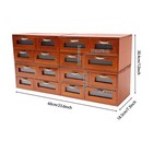 Vintage Small Wooden Desktop Storage Box Drawer Display Shelf Organizer Craft Us