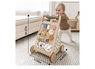 Tiny Land Wooden Baby Walker With Activity Center  Push Walker   Brand New