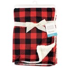 Baby Blanket Plush Mink Sherpa Buffalo Plaid Hudson Unisex Size Infant Toddler