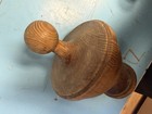 Antique Yellow Pine Wood Architectural Large Finial  Newel Post Top