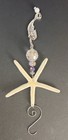 Handcrafted Oyster Shell Starfish Mermaid Beads Christmas Ornament Beach Decor