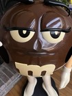 M m Ms  Brown Store Display Candy Holder Collectible - 40  Tall  damaged flawed 