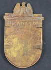 German Wwii Army Lappland Combat Sleeve Shield     Die-struck Brass  Excellent