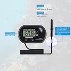 5pcs Aquarium Thermometer Lcd Digital Fish Tank Thermometer
