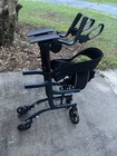 Blue Upright Walker For Seniors  Used Once  Comes With Tote Bag 